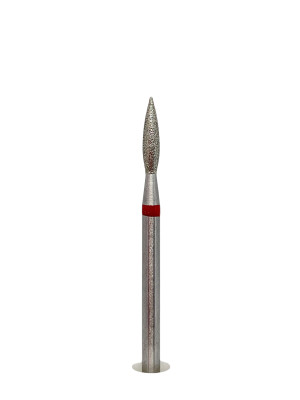 Diamond Cuticle Bit FLAME RED 2.1mm (long)