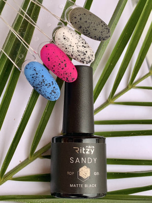 SANDY Matte Top with black flakes