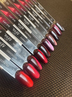 RUBY cat eye set of 10