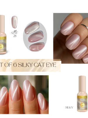 Set of 6 ( SILKY cat eye)