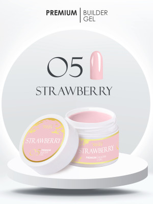 PREMIUM builder gel STRAWBERRY 05 45ml (tpo free)