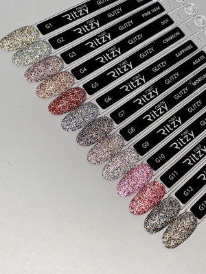 GLITZY Collection of 13 colours  (G1-G13)