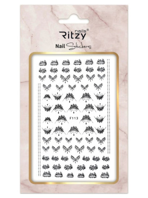 Nail Art Sticker 113 black 