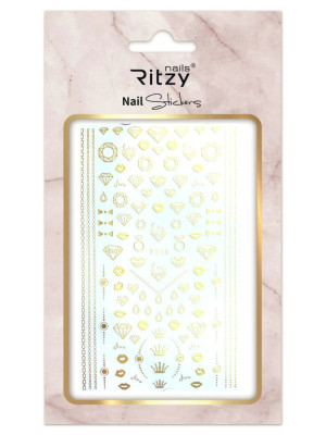 Nail Art Sticker 218 gold