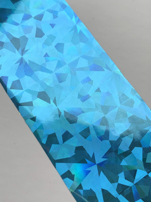 Crushed blue Transfer foil 