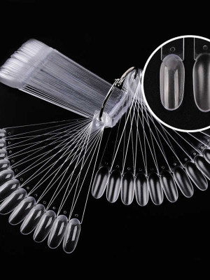 Display Tips OVAL Clear with a ring 50 pcs