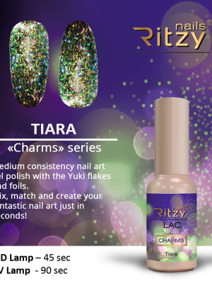 Ritzy Nails CHARMS Art Gel Polish TIARA