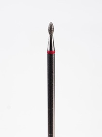 Diamond Cuticle Bit BULLET  RED (smooth top) 1.8mm