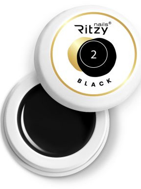 Ritzy Nails Gel Paint BLACK 02