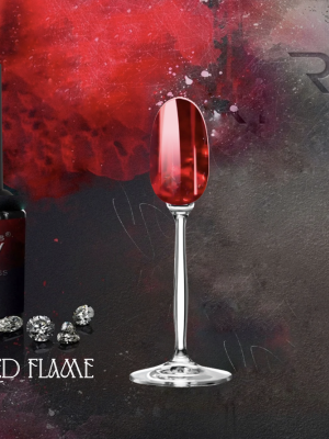 BOHEMIAN Glass gel polish RED FLAME