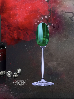 BOHEMIAN Glass gel polish GREEN