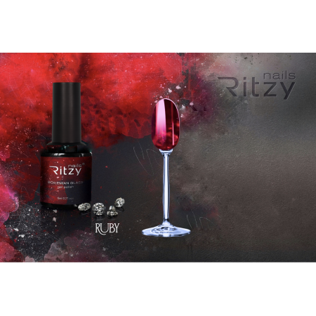BOHEMIAN Glass gel polish RUBY