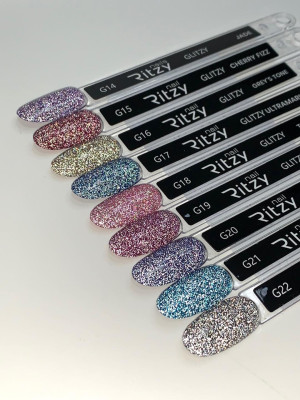  GLITZY collection of 9 gel polishes (G14-G22)