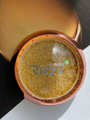 Ritzy Nails Nail Art Golden Beads