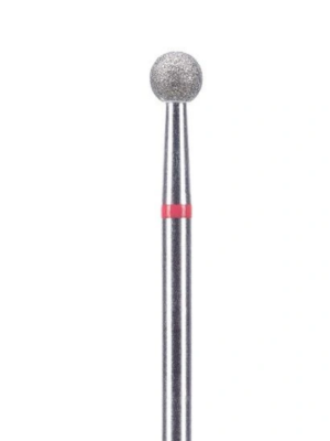 Cuticle  drill  Bit ball SPHERE RED 4mm  