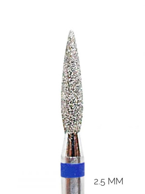 Diamond Cuticle Bit FLAME Blue 2.5mm 