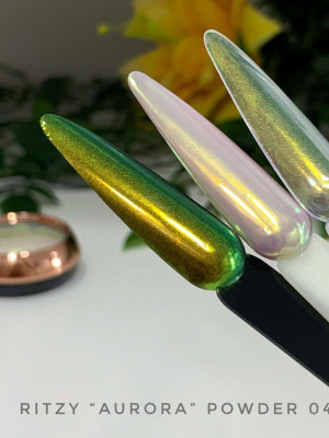 AURORA (unicorn) nail powder 04 GOLDEN RAINBOW 