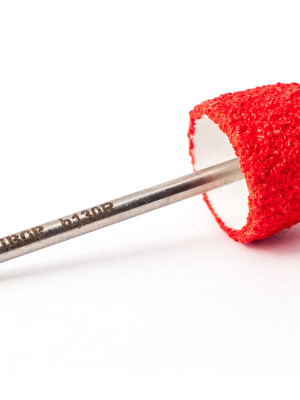 Reusable composite pedicure cap RED Coarse h130R